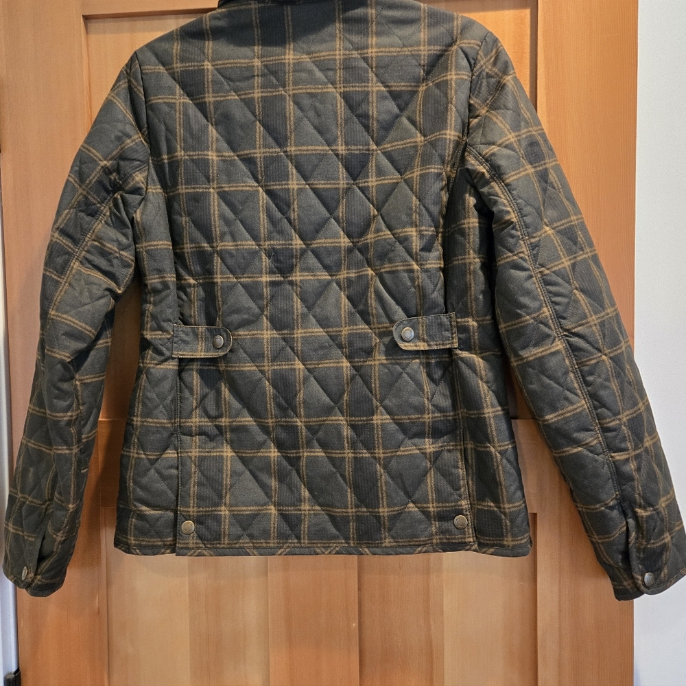 Eddie Bauer Sport Shop Plaid Quilted Jacket. Ladies Size S - Picture 9 of 10